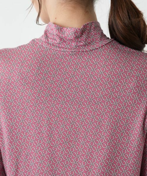 Leilian / レリアン カットソー | 幾何学柄ハイネックカットソー【Leilian WHITE LABEL】 | 詳細14