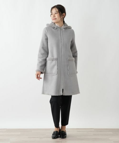 Leilian / レリアン その他アウター | フーデッドコート【Leilian WHITE LABEL】 | 詳細16