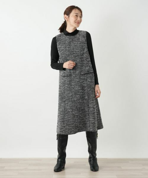 Leilian / レリアン ロング・マキシ丈ワンピース | ジャンパースカート【Leilian WHITE LABEL】 | 詳細1