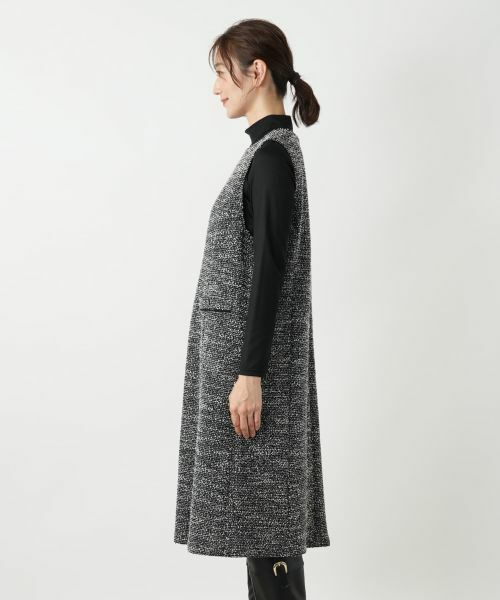 Leilian / レリアン ロング・マキシ丈ワンピース | ジャンパースカート【Leilian WHITE LABEL】 | 詳細5