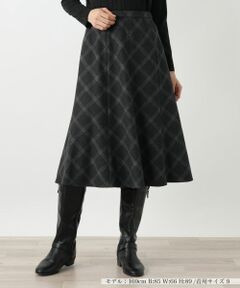 Leilian / レリアン ミニ・ひざ丈スカート | チェックフレアスカート【Leilian WHITE LABEL】