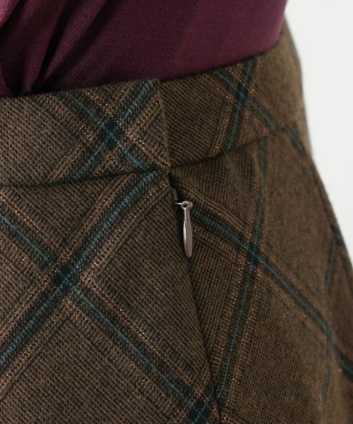 Leilian / レリアン ミニ・ひざ丈スカート | チェックフレアスカート【Leilian WHITE LABEL】 | 詳細14