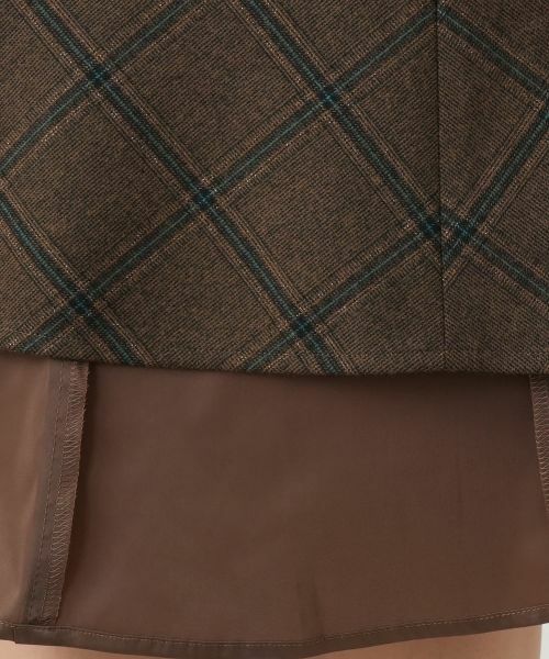 Leilian / レリアン ミニ・ひざ丈スカート | チェックフレアスカート【Leilian WHITE LABEL】 | 詳細16