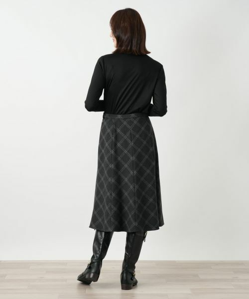 Leilian / レリアン ミニ・ひざ丈スカート | チェックフレアスカート【Leilian WHITE LABEL】 | 詳細3