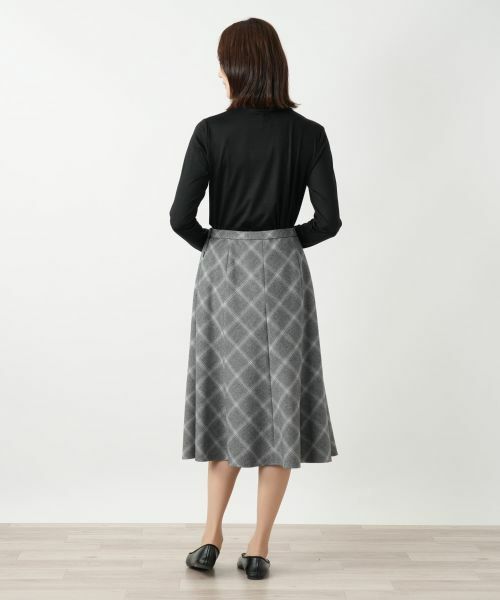 Leilian / レリアン ミニ・ひざ丈スカート | チェックフレアスカート【Leilian WHITE LABEL】 | 詳細6