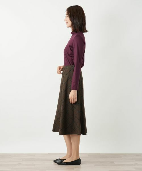 Leilian / レリアン ミニ・ひざ丈スカート | チェックフレアスカート【Leilian WHITE LABEL】 | 詳細8