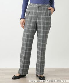 Leilian / レリアン その他パンツ | チェック柄テーパードパンツ【Leilian WHITE LABEL】