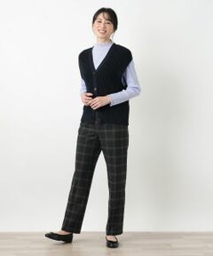 Leilian / レリアン その他パンツ | チェック柄テーパードパンツ【Leilian WHITE LABEL】