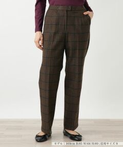 Leilian / レリアン その他パンツ | チェック柄テーパードパンツ【Leilian WHITE LABEL】