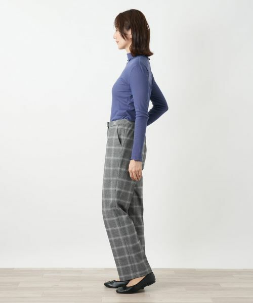 Leilian / レリアン その他パンツ | チェック柄テーパードパンツ【Leilian WHITE LABEL】 | 詳細2