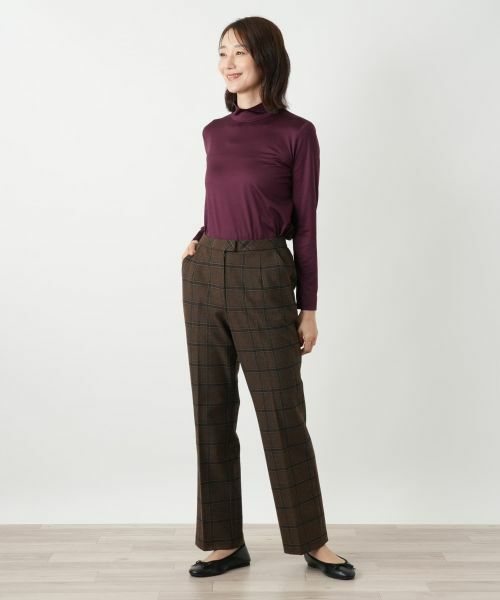 Leilian / レリアン その他パンツ | チェック柄テーパードパンツ【Leilian WHITE LABEL】 | 詳細4