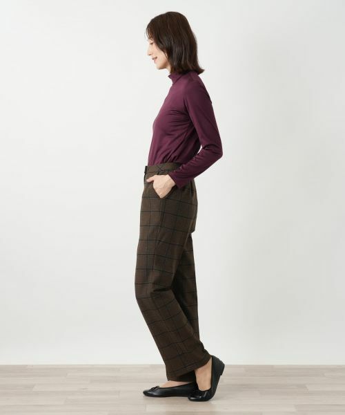 Leilian / レリアン その他パンツ | チェック柄テーパードパンツ【Leilian WHITE LABEL】 | 詳細5
