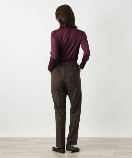 Leilian / レリアン その他パンツ | チェック柄テーパードパンツ【Leilian WHITE LABEL】 | 詳細6