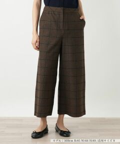Leilian / レリアン その他パンツ | チェックワイドパンツ【Leilian WHITE LABEL】