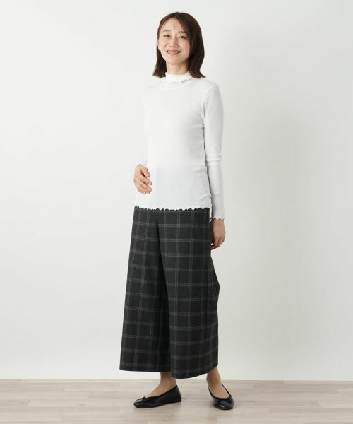 Leilian / レリアン その他パンツ | チェックワイドパンツ【Leilian WHITE LABEL】 | 詳細1