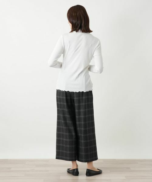 Leilian / レリアン その他パンツ | チェックワイドパンツ【Leilian WHITE LABEL】 | 詳細3