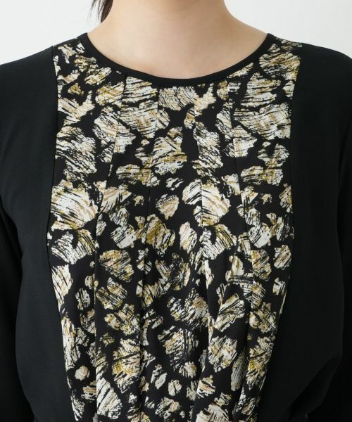 Leilian / レリアン ドレス | 洗えるプリント切替フレアワンピース【Leilian WHITE LABEL】 | 詳細10