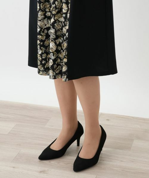 Leilian / レリアン ドレス | 洗えるプリント切替フレアワンピース【Leilian WHITE LABEL】 | 詳細13