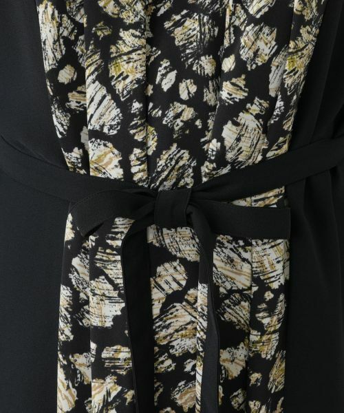 Leilian / レリアン ドレス | 洗えるプリント切替フレアワンピース【Leilian WHITE LABEL】 | 詳細14