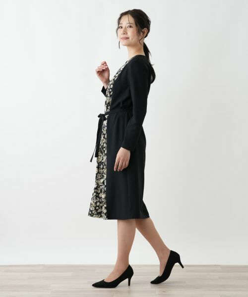 Leilian / レリアン ドレス | 洗えるプリント切替フレアワンピース【Leilian WHITE LABEL】 | 詳細5