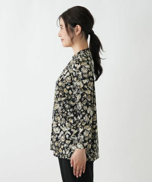 Leilian / レリアン シャツ・ブラウス | プリントバンドカラーブラウス【Leilian WHITE LABEL】 | 詳細14