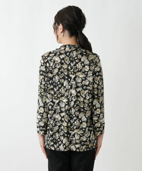 Leilian / レリアン シャツ・ブラウス | プリントバンドカラーブラウス【Leilian WHITE LABEL】 | 詳細15