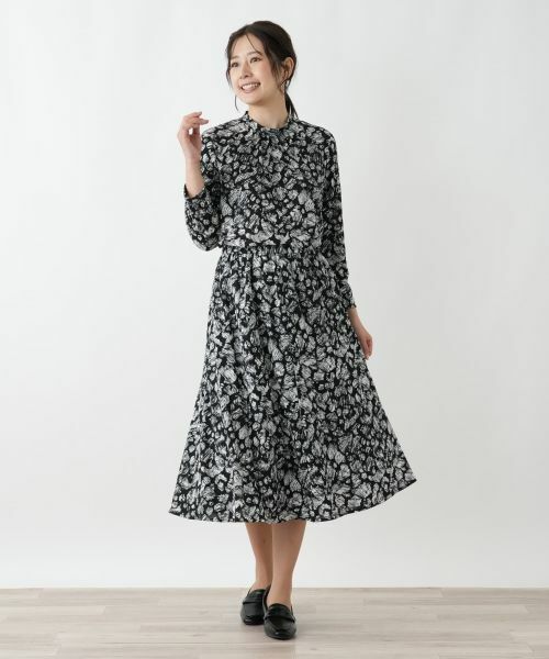 Leilian / レリアン シャツ・ブラウス | プリントバンドカラーブラウス【Leilian WHITE LABEL】 | 詳細4