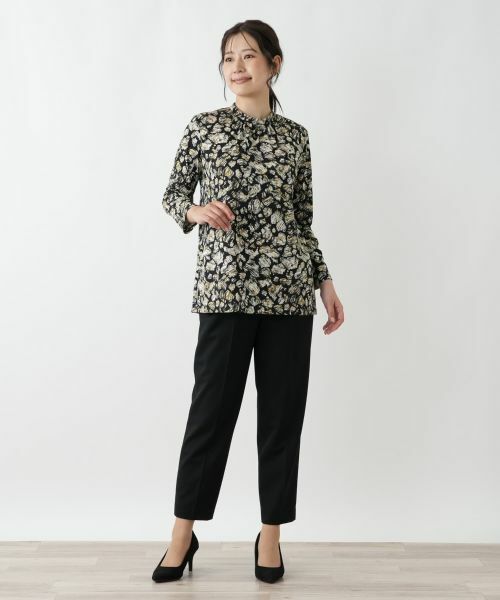 Leilian / レリアン シャツ・ブラウス | プリントバンドカラーブラウス【Leilian WHITE LABEL】 | 詳細7