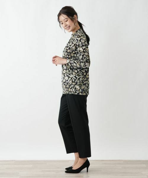 Leilian / レリアン シャツ・ブラウス | プリントバンドカラーブラウス【Leilian WHITE LABEL】 | 詳細8