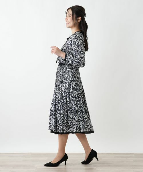 Leilian / レリアン シャツ・ブラウス | 幾何学柄ボウタイブラウス【Leilian WHITE LABEL】 | 詳細11