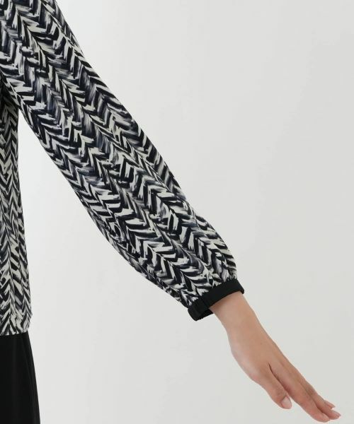 Leilian / レリアン シャツ・ブラウス | 幾何学柄ボウタイブラウス【Leilian WHITE LABEL】 | 詳細18