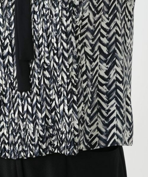 Leilian / レリアン シャツ・ブラウス | 幾何学柄ボウタイブラウス【Leilian WHITE LABEL】 | 詳細19