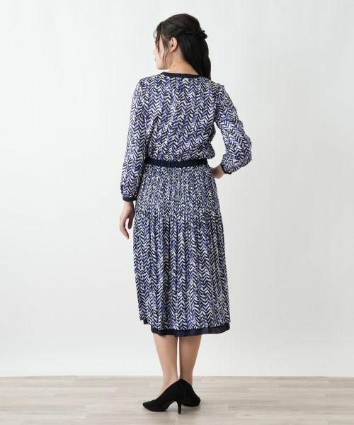 Leilian / レリアン シャツ・ブラウス | 幾何学柄ボウタイブラウス【Leilian WHITE LABEL】 | 詳細6