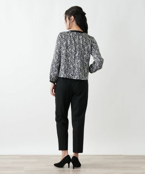 Leilian / レリアン シャツ・ブラウス | 幾何学柄ボウタイブラウス【Leilian WHITE LABEL】 | 詳細9