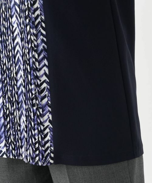 Leilian / レリアン シャツ・ブラウス | 幾何学柄プリーツ切替ブラウス【Leilian WHITE LABEL】 | 詳細13