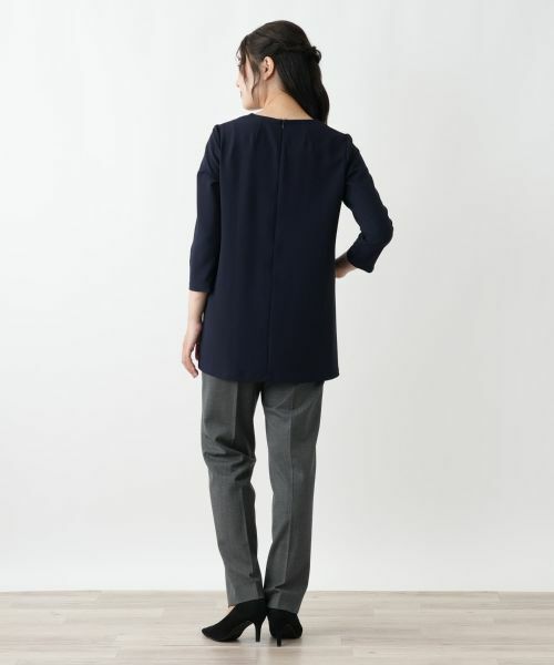 Leilian / レリアン シャツ・ブラウス | 幾何学柄プリーツ切替ブラウス【Leilian WHITE LABEL】 | 詳細6