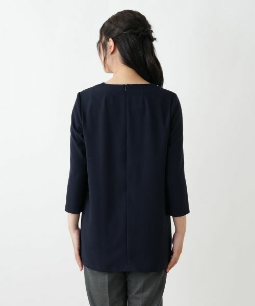 Leilian / レリアン シャツ・ブラウス | 幾何学柄プリーツ切替ブラウス【Leilian WHITE LABEL】 | 詳細9