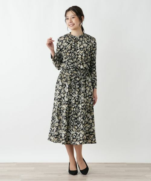 Leilian / レリアン ミニ・ひざ丈スカート | プリントフレアスカート【Leilian WHITE LABEL】 | 詳細10