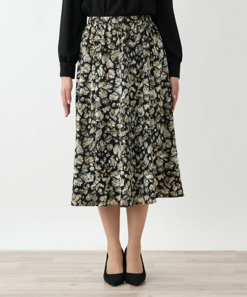 Leilian / レリアン ミニ・ひざ丈スカート | プリントフレアスカート【Leilian WHITE LABEL】 | 詳細13