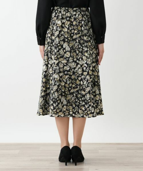 Leilian / レリアン ミニ・ひざ丈スカート | プリントフレアスカート【Leilian WHITE LABEL】 | 詳細15