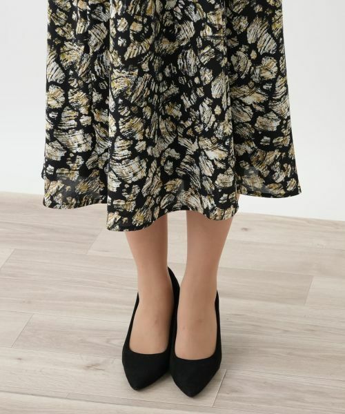 Leilian / レリアン ミニ・ひざ丈スカート | プリントフレアスカート【Leilian WHITE LABEL】 | 詳細17