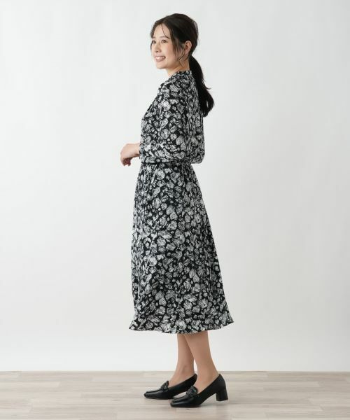 Leilian / レリアン ミニ・ひざ丈スカート | プリントフレアスカート【Leilian WHITE LABEL】 | 詳細5