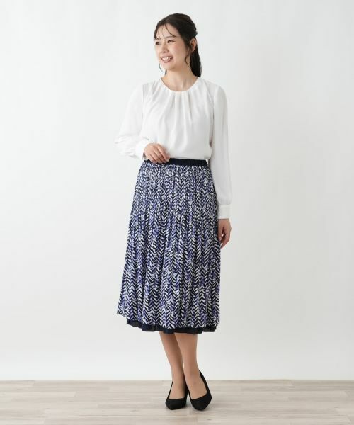 Leilian / レリアン ロング・マキシ丈スカート | リバーシブルプリーツスカート【Leilian WHITE LABEL】 | 詳細1