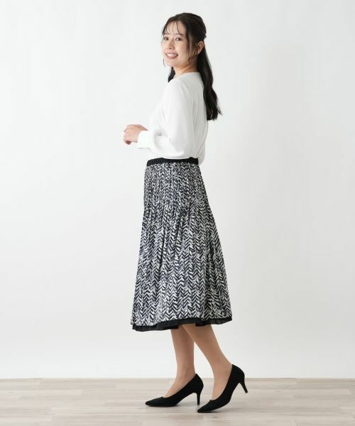 Leilian / レリアン ロング・マキシ丈スカート | リバーシブルプリーツスカート【Leilian WHITE LABEL】 | 詳細10