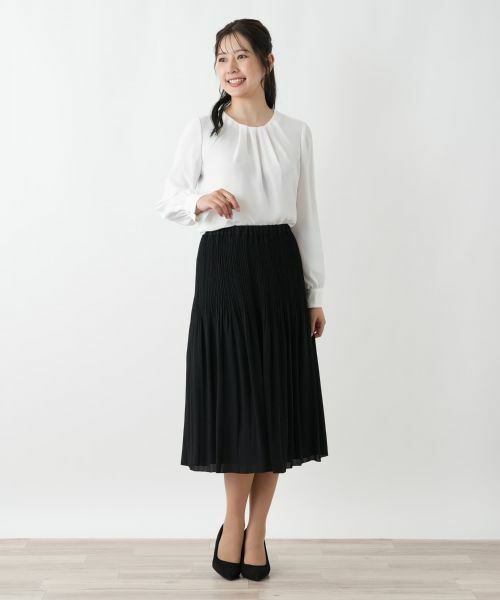 Leilian / レリアン ロング・マキシ丈スカート | リバーシブルプリーツスカート【Leilian WHITE LABEL】 | 詳細15