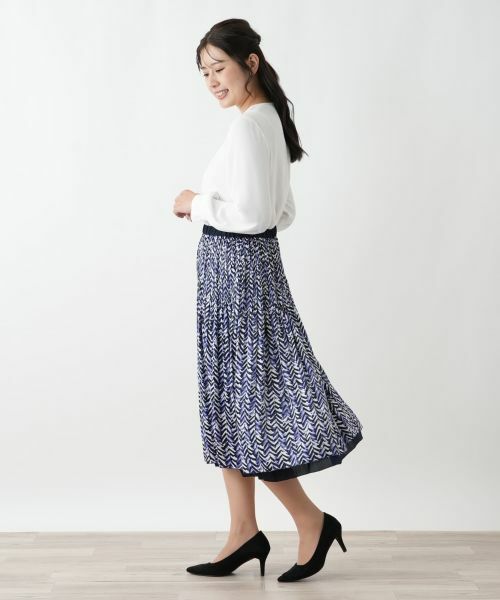 Leilian / レリアン ロング・マキシ丈スカート | リバーシブルプリーツスカート【Leilian WHITE LABEL】 | 詳細2