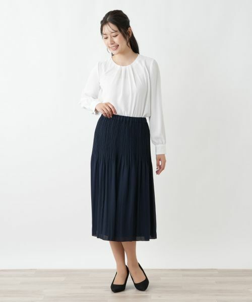 Leilian / レリアン ロング・マキシ丈スカート | リバーシブルプリーツスカート【Leilian WHITE LABEL】 | 詳細7