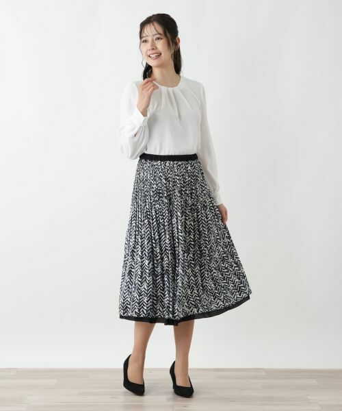 Leilian / レリアン ロング・マキシ丈スカート | リバーシブルプリーツスカート【Leilian WHITE LABEL】 | 詳細9