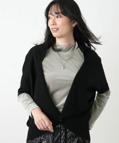 Leilian / レリアン カーディガン・ボレロ | ショールカラードルマンカーディガン【Leilian WHITE LABEL】
