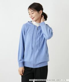 Leilian / レリアン カーディガン・ボレロ | カシミヤ混ニットパーカ【Leilian WHITE LABEL】